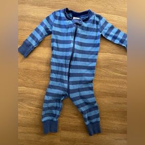 Hanna Andersson classic blue striped pajamas
